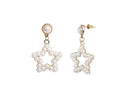 Aretes de Estrella con Perlitas