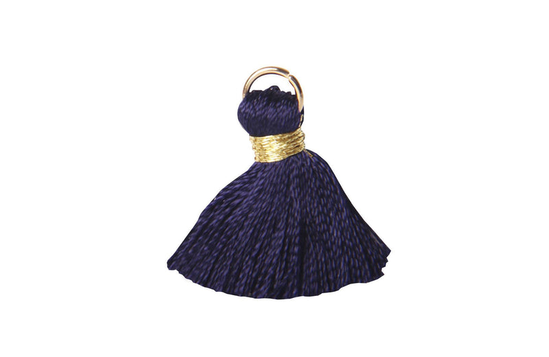 Borla Hilo de Seda Mini Azul Montana 35 mm