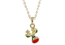 Cadena con Dije Dorado Navidad Cabeza de Reno