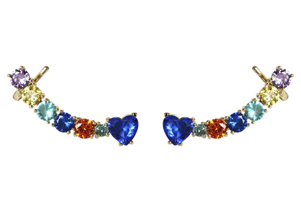 Aretes Earcuff Rainbow