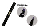 Delineador doble punta Sello Indeleble Eyeliner Stamp color Morado