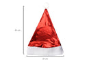 Gorrito de Navidad Rojo Metálico Santa Claus Tamaño Mediano
