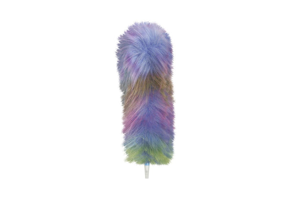 Pluma Peluche Arcoiris Lila