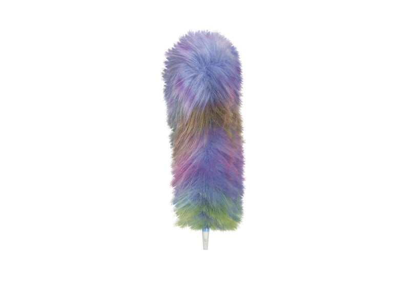 Pluma Peluche Arcoiris Lila