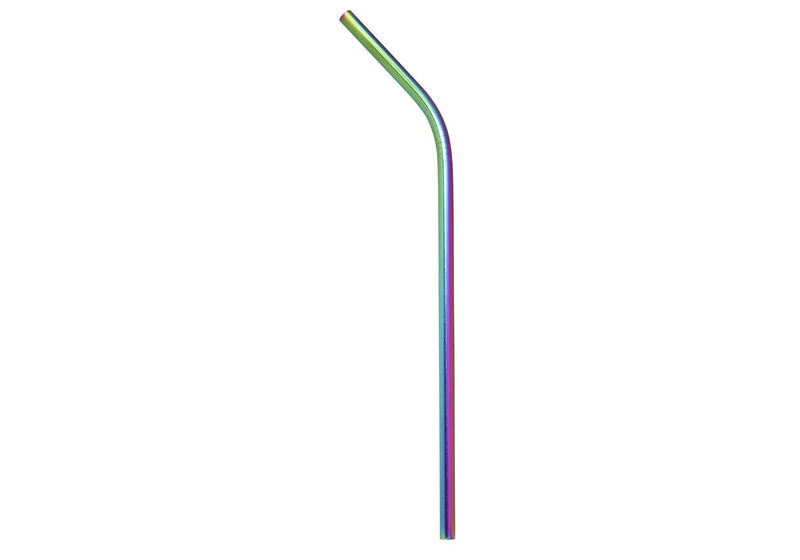 Popote Acero Inoxidable Curvo Rainbow